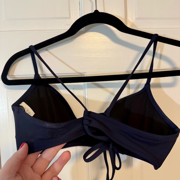 J. Crew | French Cross-Back Bikini Top, Navy Blue Color, Size XL - EUC - Picture 5 of 9